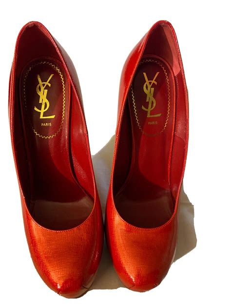 ysl red tribtoo pumps|Yves Saint Laurent Tribtoo Suede Pumps .